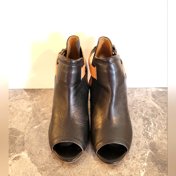 Clarks Shoes - Clarks Leather Open Toe Booties